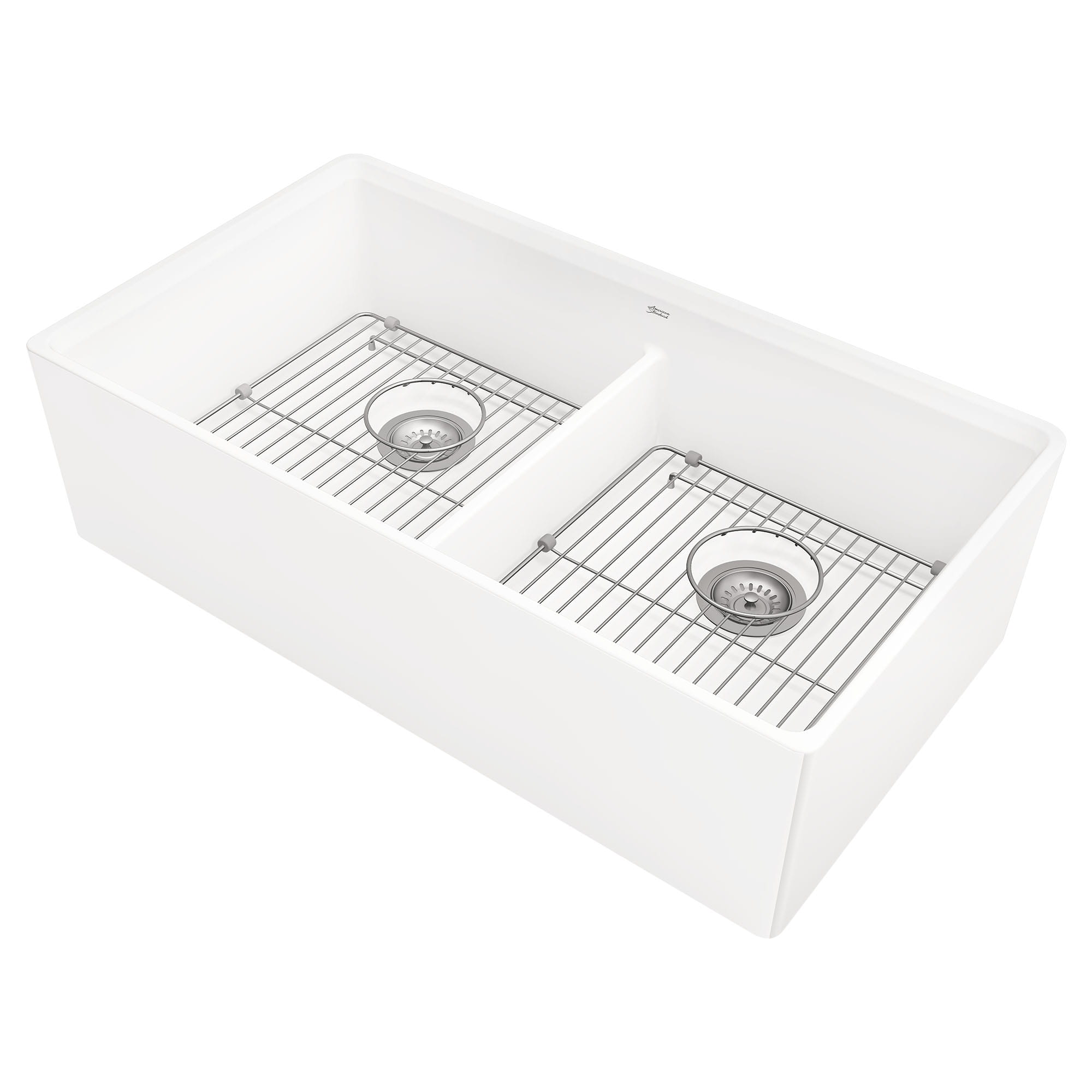 Avery® 36 x 20Inch Fine Fireclay Undermount or Flush Mount Double Bowl